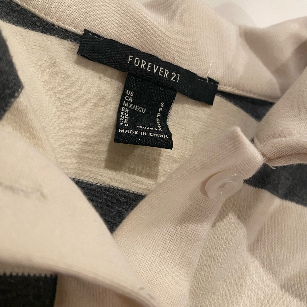 Forever21 Striped Rugby Shirt - Picture 4 of 10
